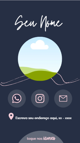 Mini Site Bio Insta: template editável no Canva